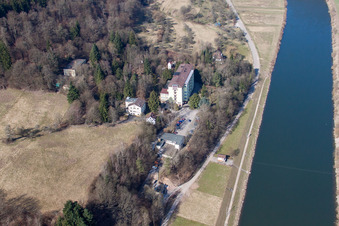 District Rockenau in Eberbach in the state Baden-Wuerttemberg, Germany