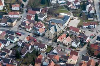 Church building in the village of in the district Obergimpern in Bad Rappenau in the state Baden-Wurttemberg, Germany