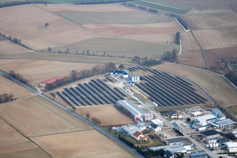 PV field in the district Obergimpern in Bad Rappenau in the state Baden-Wuerttemberg, Germany