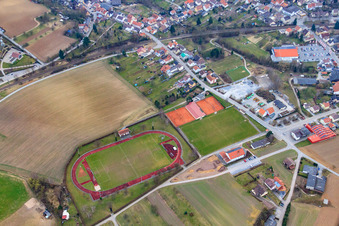 Eugen-Götter-Stadium and Tennis Club TV Sulzfeld eV in Sulzfeld in the state Baden-Wuerttemberg, Germany