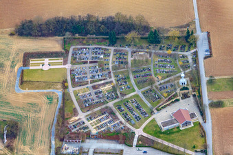 Cemetery and Peace Park Sulzfeld in Sulzfeld in the state Baden-Wuerttemberg, Germany