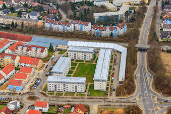 Helga-Barth-Straße in the district Gölshausen in Bretten in the state Baden-Wuerttemberg, Germany