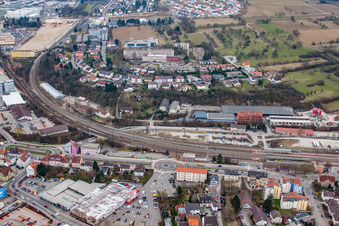 Bahnhofstr in Bretten in the state Baden-Wuerttemberg, Germany