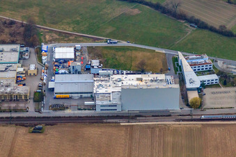 Oblique view of KLEIBERIT SE & Co. KG in Weingarten in the state Baden-Wuerttemberg, Germany