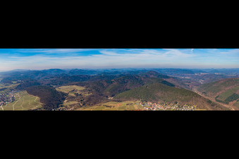 Panorama from the local area and environment in Gleiszellen-Gleishorbach in the state Rhineland-Palatinate