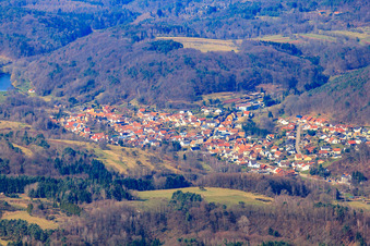 Village in the Palatinate Forest in Silz in the state Rhineland-Palatinate, Germany