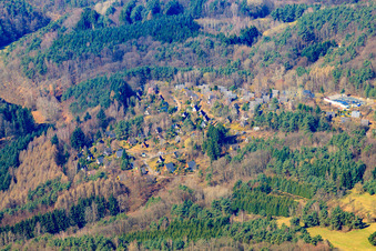 Aerial view of Eichwald holiday village in the district Gossersweiler in Gossersweiler-Stein in the state Rhineland-Palatinate, Germany