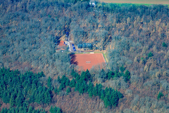 SV Erlenbrunn football field in the district Erlenbrunn in Pirmasens in the state Rhineland-Palatinate, Germany
