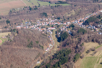 Village view in the district Niedersimten in Pirmasens in the state Rhineland-Palatinate, Germany