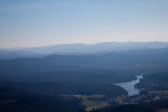 Aerial photograpy of Haspelschiedt in the state Moselle, France
