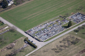 Aerial photograpy of Weislingen in the state Bas-Rhin, France