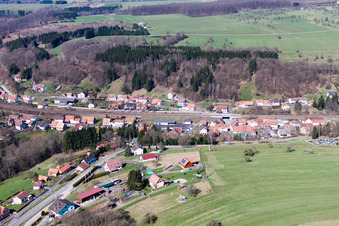 Village view in Tieffenbach in the state Bas-Rhin, France