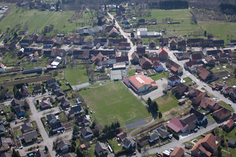 Petersbach in the state Bas-Rhin, France out of the air