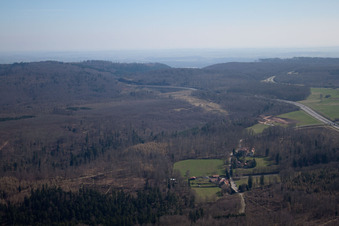 Phalsbourg in the state Moselle, France seen from above
