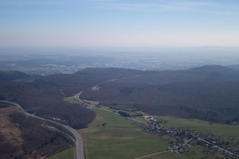 Bird's eye view of Phalsbourg in the state Moselle, France