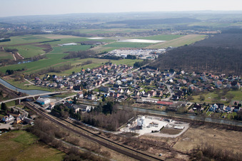 Steinbourg in the state Bas-Rhin, France from above
