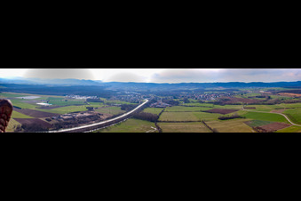 Panorama in Steinbourg in the state Bas-Rhin, France