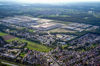 Mercedes-Benz plant Rastatt in the district Rheinau in Rastatt in the state Baden-Wuerttemberg, Germany