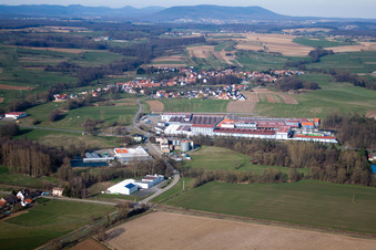 Building and production halls on the premises of Tryba in Gundershoffen in Grand Est, France
