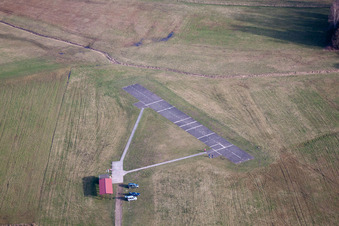 Aerial view of Model airfield in Griesbach in the state Bas-Rhin, France
