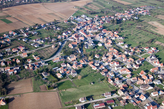 Gunstett in the state Bas-Rhin, France out of the air
