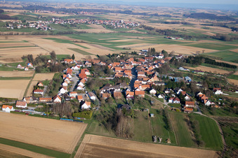 Retschwiller in the state Bas-Rhin, France out of the air