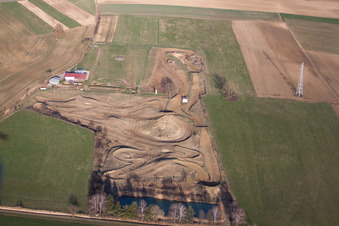 Bremmelbach in the state Bas-Rhin, France out of the air
