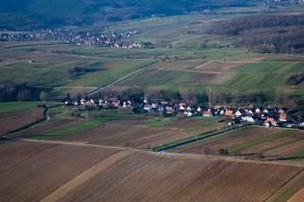 Bremmelbach in the state Bas-Rhin, France seen from above