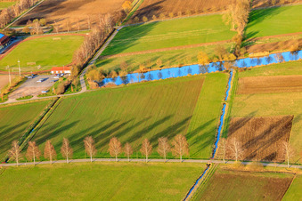 Aerial photograpy of Anti-tank ditch Steinfeld in Steinfeld in the state Rhineland-Palatinate, Germany