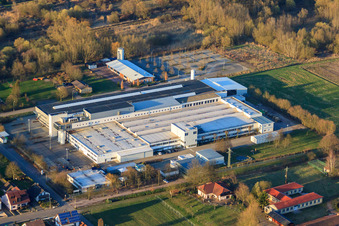 Webasto Mechatronics in the district Schaidt in Wörth am Rhein in the state Rhineland-Palatinate, Germany from a drone