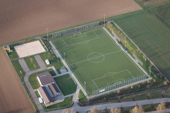 Korntal, sports field at Esslinger Weg 1 in the district Münchingen in Korntal-Münchingen in the state Baden-Wuerttemberg, Germany