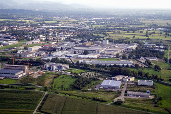 Industrial area in the district Vimbuch in Bühl in the state Baden-Wuerttemberg, Germany