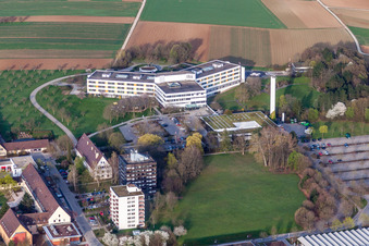 Hospital grounds of the Clinic Kreiskrankenhaus in Leonberg in the state Baden-Wurttemberg, Germany