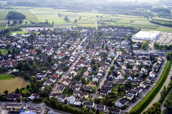 From the east in the district Vimbuch in Bühl in the state Baden-Wuerttemberg, Germany