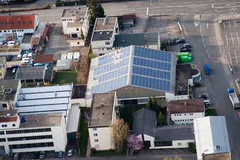 Aerial view of METDRA Metal and Wire Goods Factory GmbH, Dieselstr in the district Eltingen in Leonberg in the state Baden-Wuerttemberg, Germany