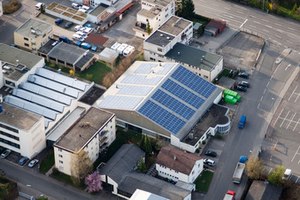 Oblique view of METDRA Metal and Wire Goods Factory GmbH, Dieselstr in the district Eltingen in Leonberg in the state Baden-Wuerttemberg, Germany
