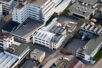 Aerial photograpy of Jilg Company, Dieselstr in the district Eltingen in Leonberg in the state Baden-Wuerttemberg, Germany
