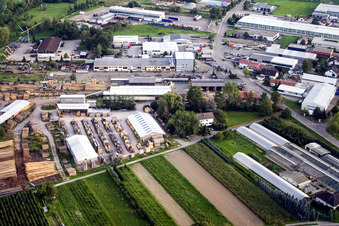 Industrial area in the district Vimbuch in Bühl in the state Baden-Wuerttemberg, Germany