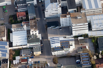 Drone image of Jilg Company, Dieselstr in the district Eltingen in Leonberg in the state Baden-Wuerttemberg, Germany