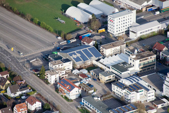 METDRA Metal and Wire Goods Factory GmbH, Dieselstr in the district Eltingen in Leonberg in the state Baden-Wuerttemberg, Germany seen from a drone