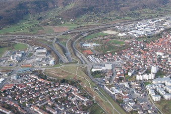 South portal of the Engelberg Tunnel (A81) in the district Ramtel in Leonberg in the state Baden-Wuerttemberg, Germany