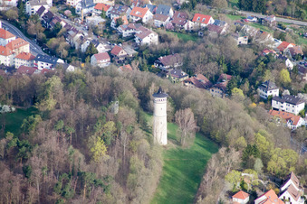 Aerial photograpy of Engelberg Tower in Leonberg in the state Baden-Wuerttemberg, Germany