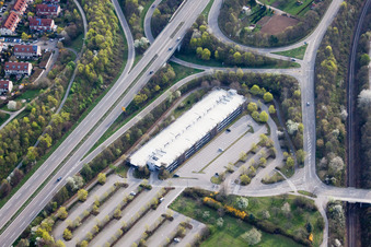 Porsche parking garage Ostseestraße in the district Zuffenhausen in Stuttgart in the state Baden-Wuerttemberg, Germany