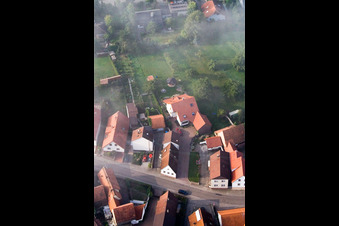 Eichstr in Minfeld in the state Rhineland-Palatinate, Germany from the plane