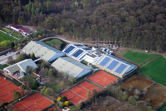 Württemberg Tennis Association, Emerholzweg in the district Stammheim in Stuttgart in the state Baden-Wuerttemberg, Germany out of the air