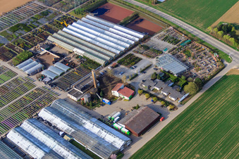 Aerial view of Campo Verde Shopping Garden, Im Kornfeld in Möglingen in the state Baden-Wuerttemberg, Germany
