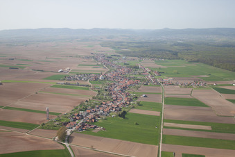 Drone image of Salmbach in the state Bas-Rhin, France