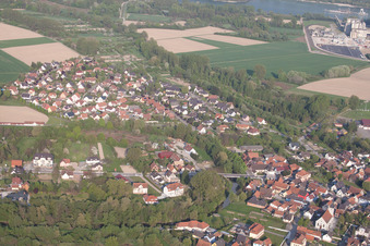 Beinheim in the state Bas-Rhin, France out of the air