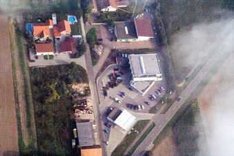 Car dealership Heinz Memmer in Freckenfeld in the state Rhineland-Palatinate, Germany