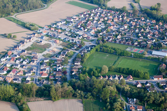 Offendorf in the state Bas-Rhin, France out of the air